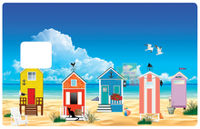 Load the image in the gallery, Cabanes sur la plage - credit card sticker