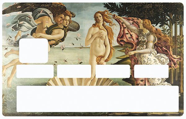 La naissance de Venus - sticker pour carte bancaire