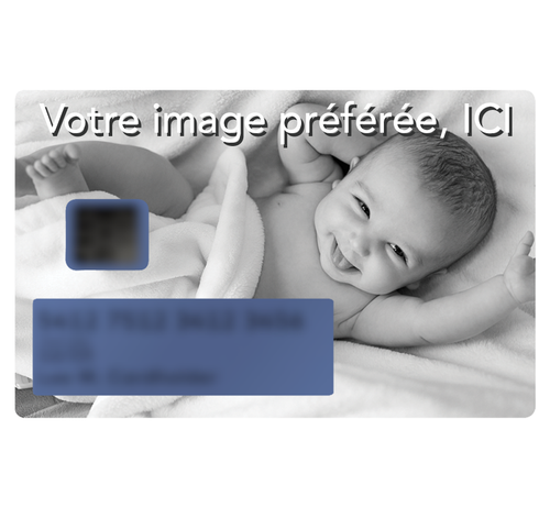 Stickers Carte bleue - Carte bancaire - CB - Art Déco Stickers