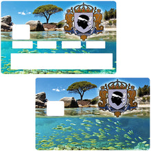 Load the image in the gallery, Between land and sea, Corsica - credit card sticker