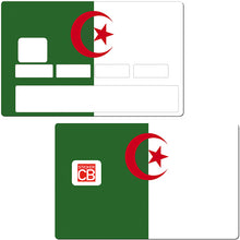 Laden Sie das Bild in die Galerie, Flagge von Algerien - Kreditkartenaufkleber