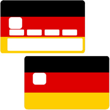 Bild in Galerie hochladen, Deutsche Flagge - Kreditkartenaufkleber