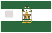 Load the image into the gallery, Spanish flag, Andalusian - credit card sticker