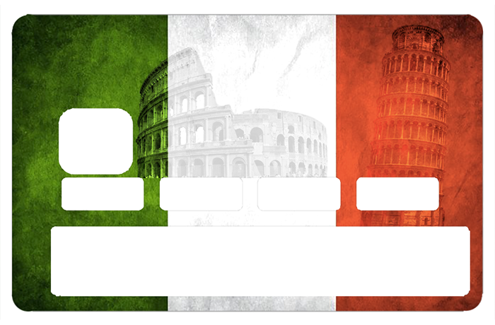 Italie historique- sticker pour carte bancaire