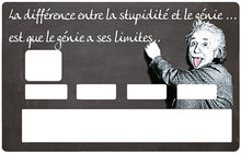 Charger l&#39;image dans la galerie, Tribute to Albert Einstein, le genie - sticker pour carte bancaire

