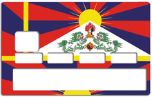 Charger l&#39;image dans la galerie, Drapeau du Tibet- sticker pour carte bancaire
