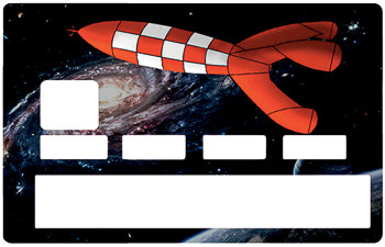 La fusée, édition limitée 100 ex - sticker pour carte bancaire