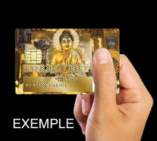 Bild in Galerie hochladen, Goldener Buddha - Kreditkartenaufkleber