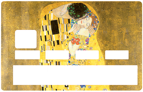 Le baiser de Gustav Klimt - sticker pour carte bancaire