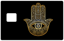 Load the image into the gallery, Khamsa, hand of Fatima - credit card sticker