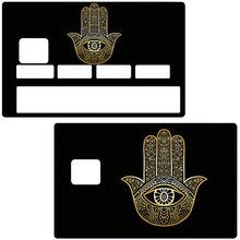 Load the image into the gallery, Khamsa, hand of Fatima - credit card sticker