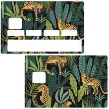 Laden Sie ein Bild in die Galerie hoch, Leoparden im Dschungel - Kreditkartenaufkleber
