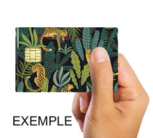 Charger l&#39;image dans la galerie, Leopards dans la jungle - sticker pour carte bancaire
