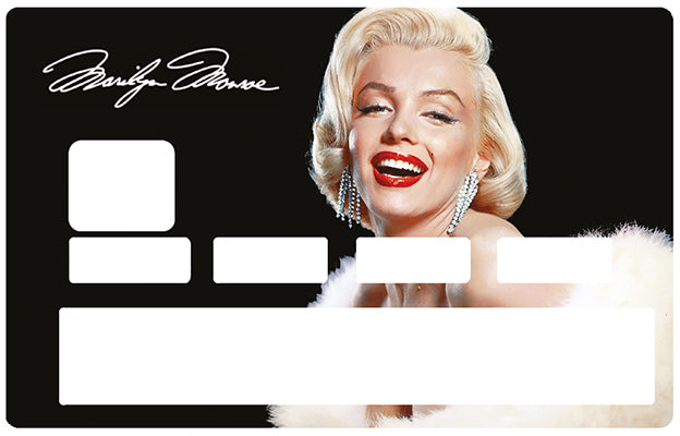 Beautiful Marilyn Monroe- sticker pour carte bancaire