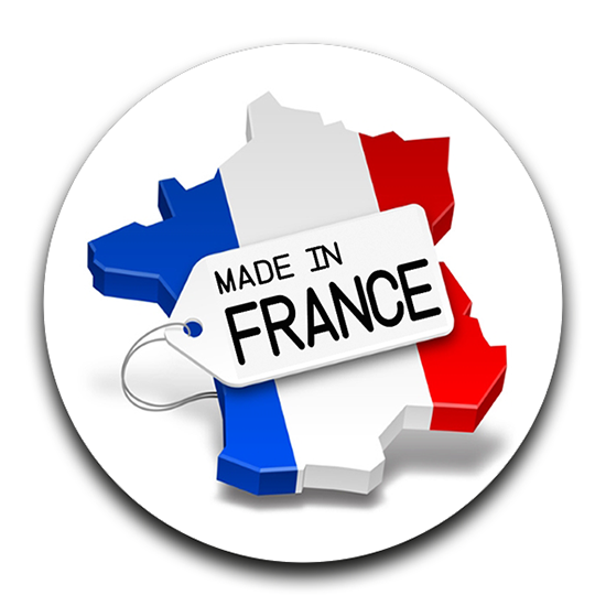 Stickers MADE IN FRANCE, rond, dia. 4 cm