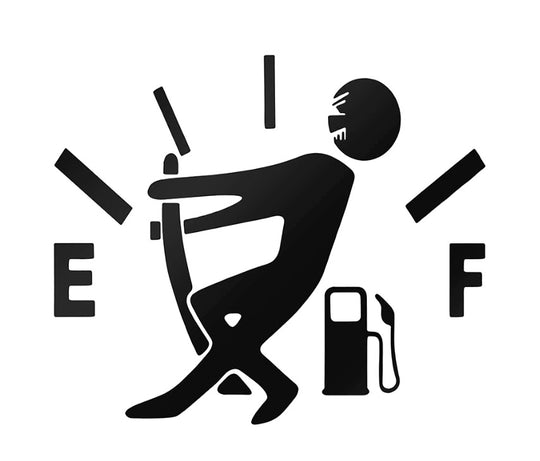 Sticker « STOP – Jauge d’essence »