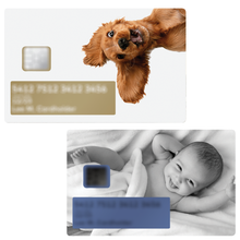 Charger l&#39;image dans la galerie, Sticker personnalisé pour carte bancaire avec votre image préférée, CB format MASTER
