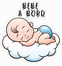 Charger l&#39;image dans la galerie, Sticker, Bébé à bord ! Bébé dort, Garçon ou Fille
