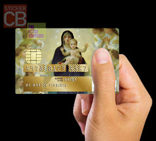 Charger l&#39;image dans la galerie, La vierge a l&#39;enfant - sticker pour carte bancaire
